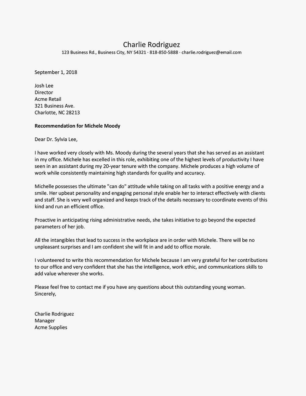 Letter Of Recommendation For Restaurant Manager Akali inside proportions 1000 X 1294