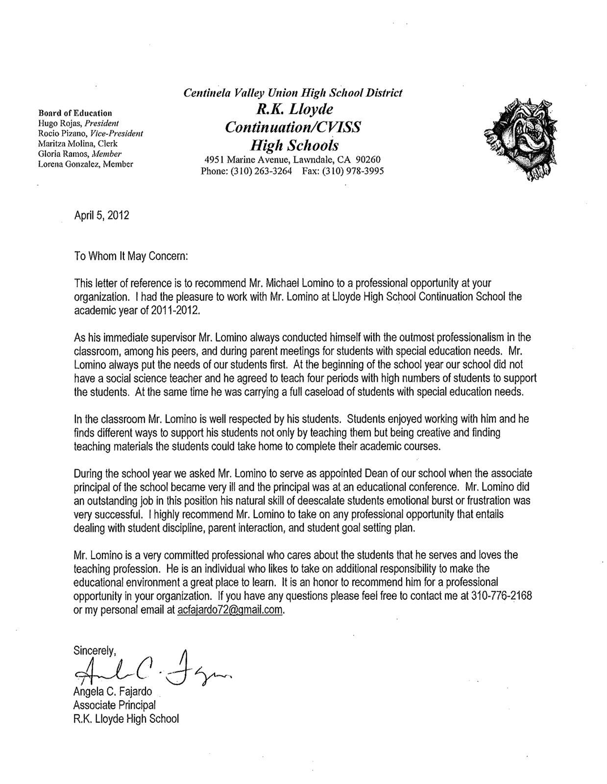 Letter Of Recommendation For Special Education Teacher regarding proportions 1239 X 1600