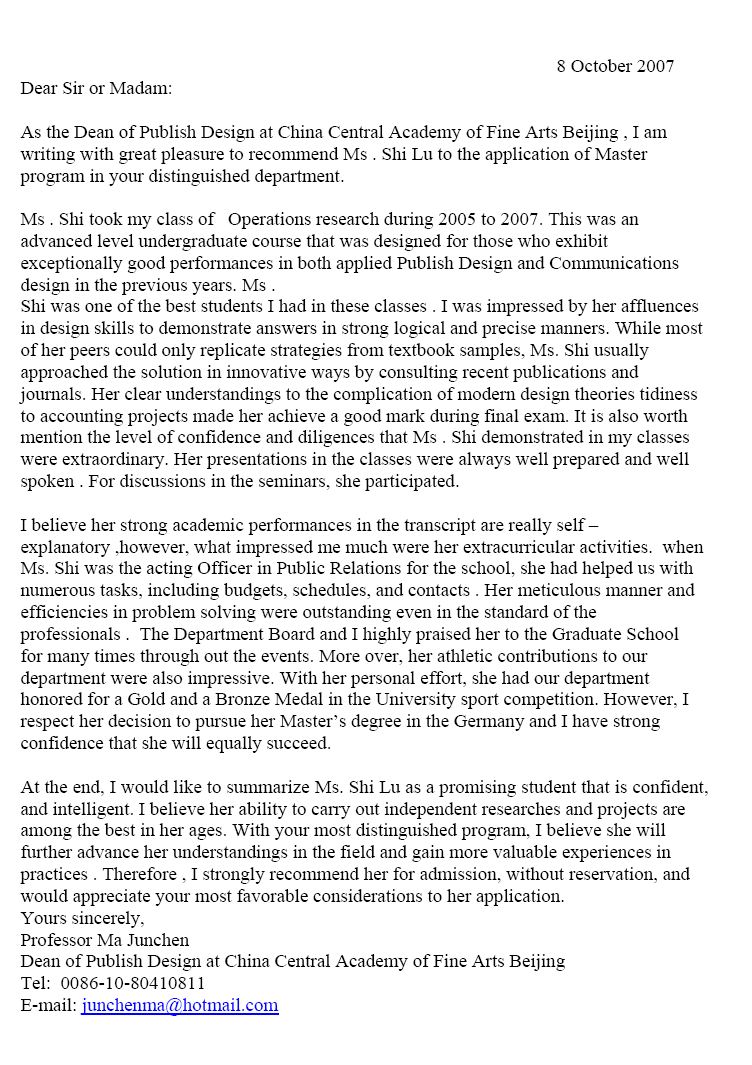 Letter Of Recommendation For Teacher Position With Images inside measurements 752 X 1065