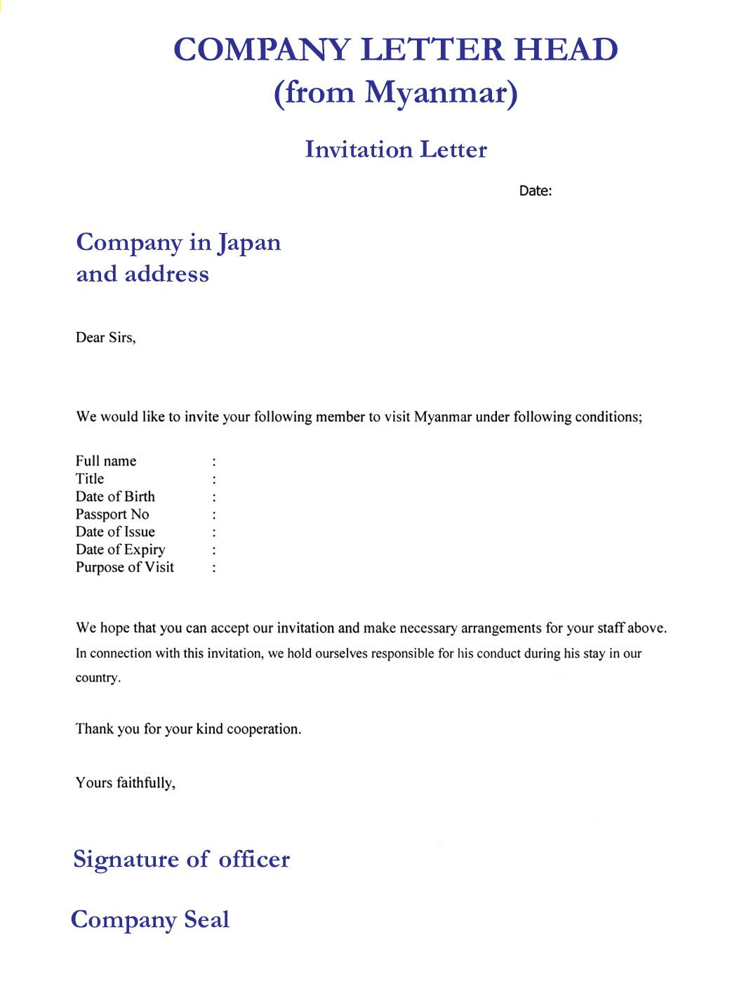 Letter Of Recommendation For Visa Application Akali with size 1050 X 1429