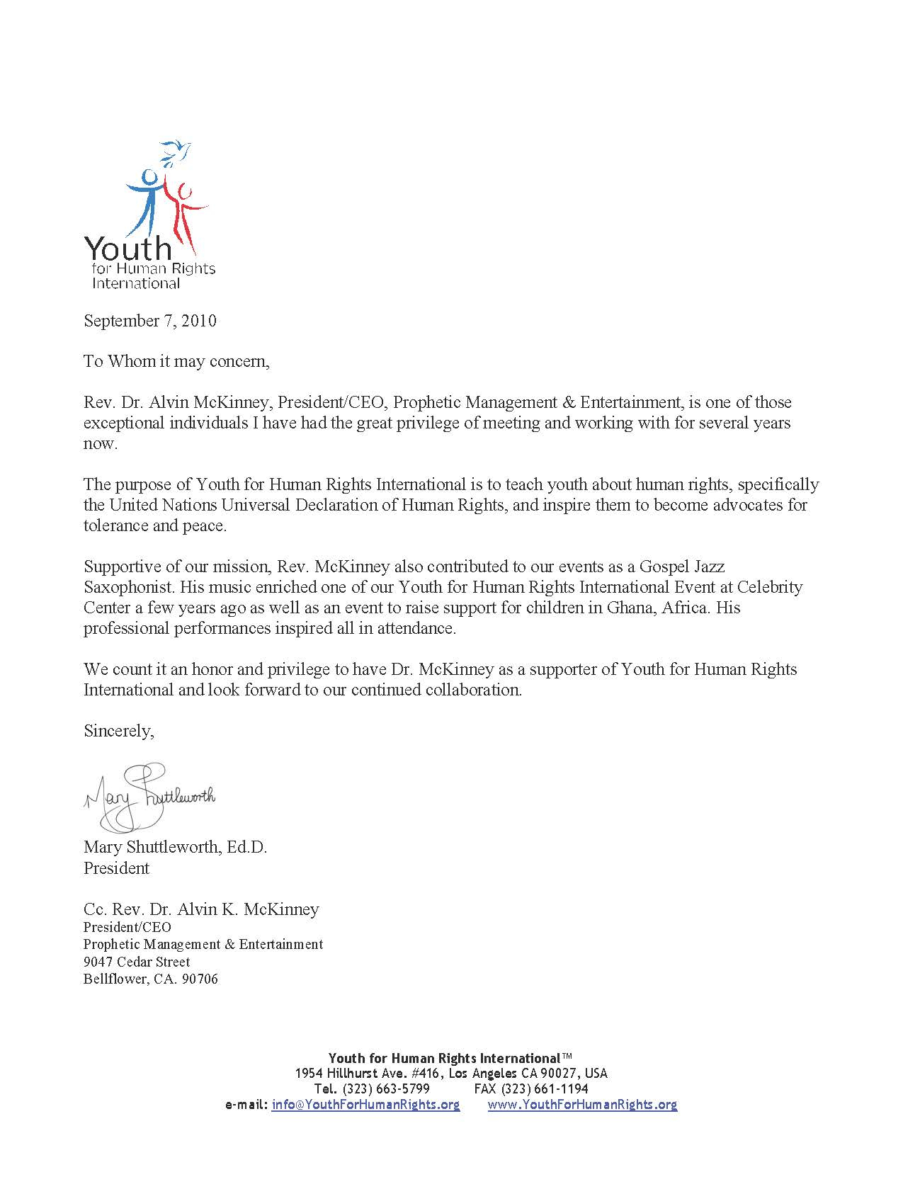 Letter Of Recommendation For Working With Youth Debandje for sizing 1275 X 1662