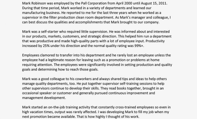 Letter Of Recommendation From Current Employer Sample Enom throughout measurements 1000 X 1000