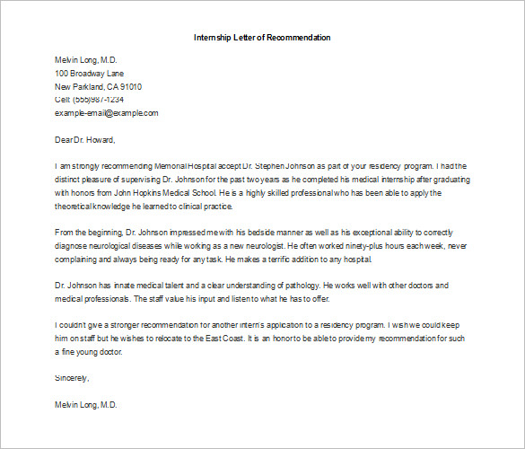 Letter Of Recommendation From Internship Debandje throughout dimensions 585 X 500