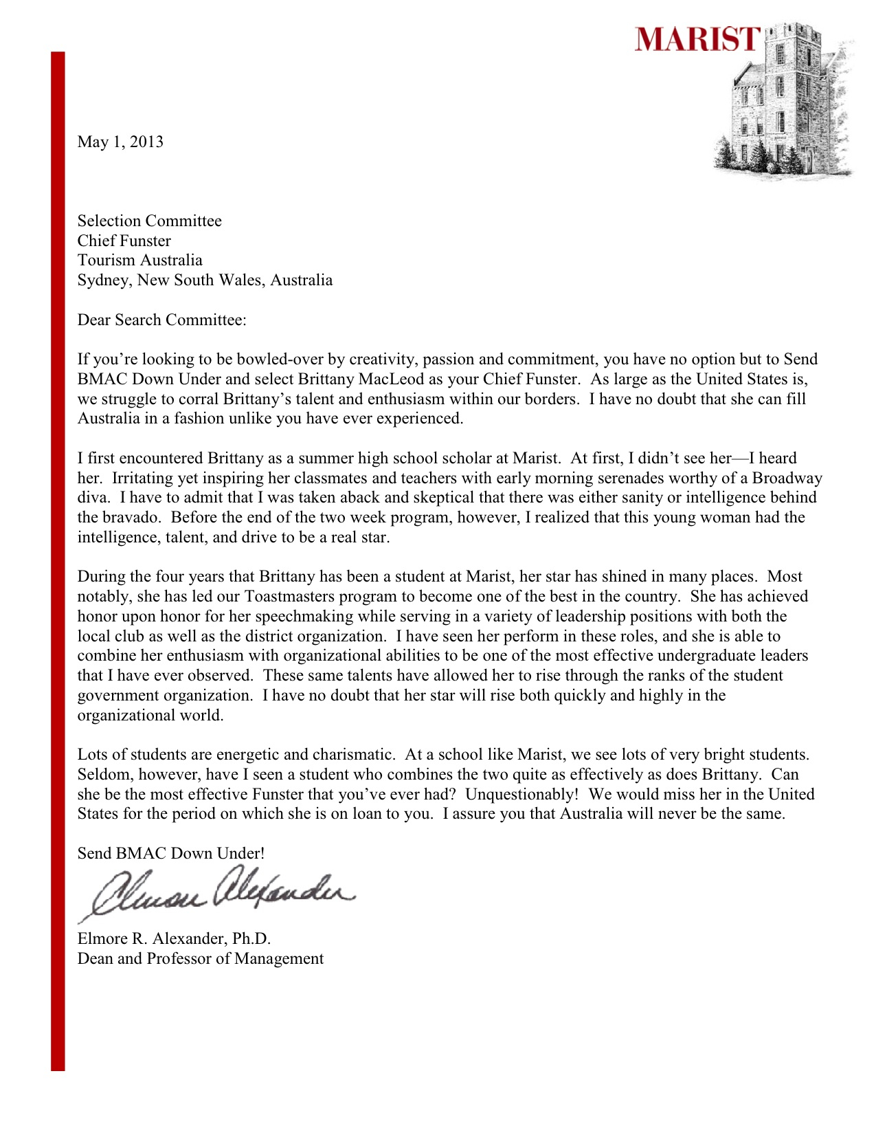 Letter Of Recommendation From Marist College School Of regarding size 1275 X 1651