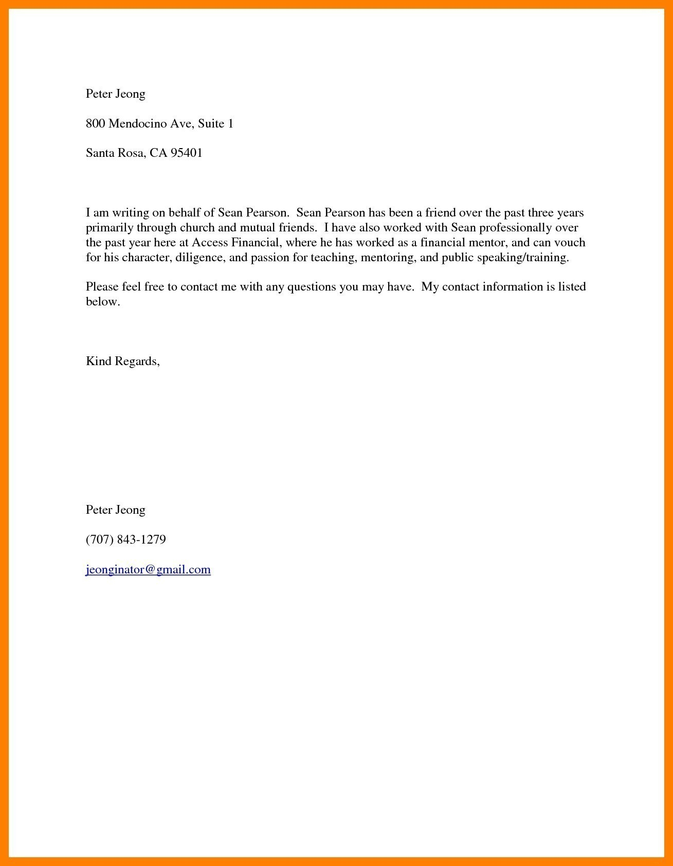 Letter Of Recommendation Good Moral Character Debandje pertaining to dimensions 1309 X 1684