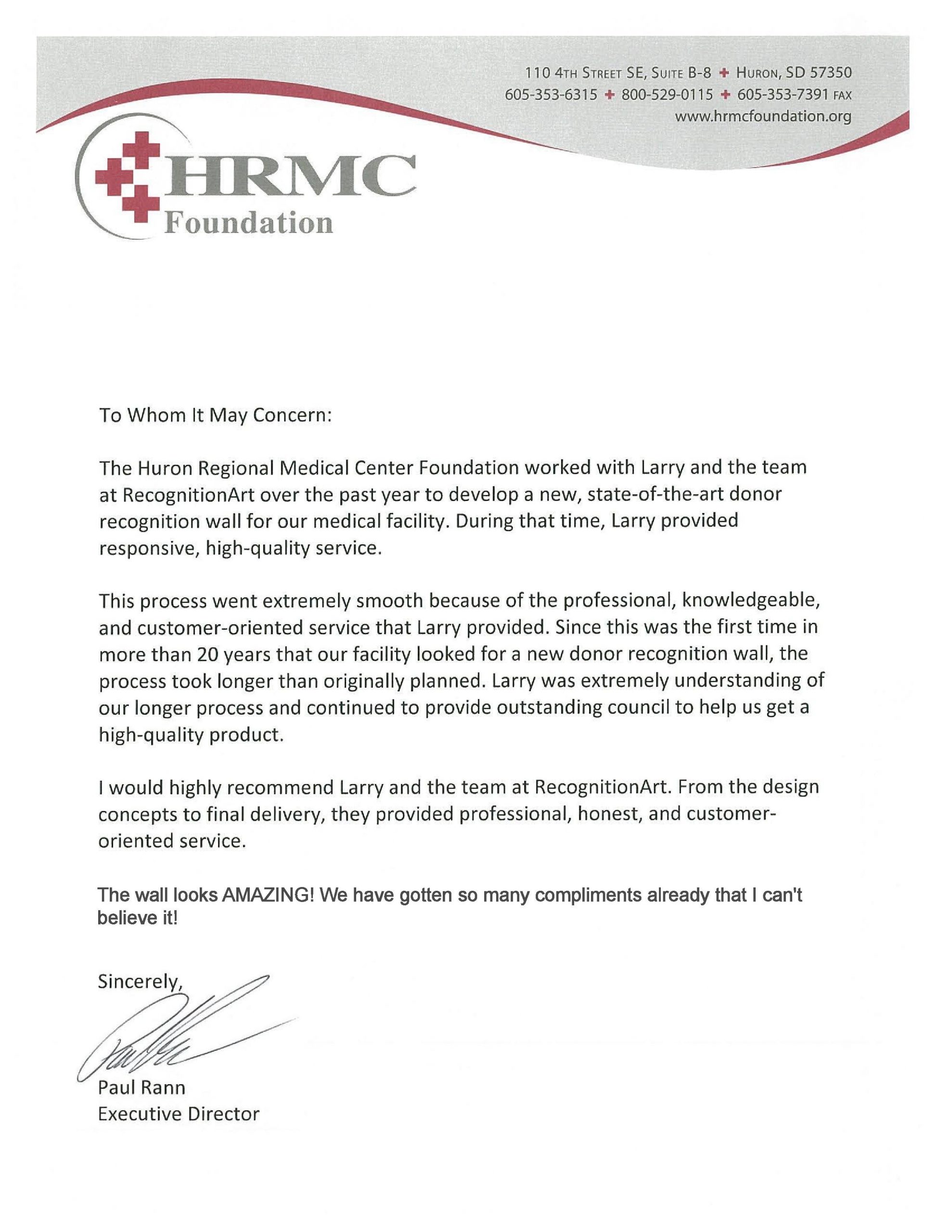 Letter Of Recommendation Hrmc Donordisplay in dimensions 2550 X 3300