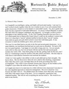 Letter Of Recommendation Orourke Elizabeth Campbell throughout proportions 1087 X 1397