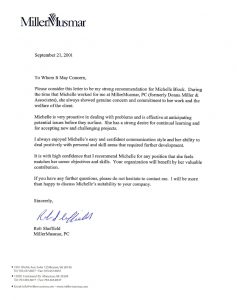 Letter Of Recommendation R Sheffield Professional throughout sizing 800 X 1014