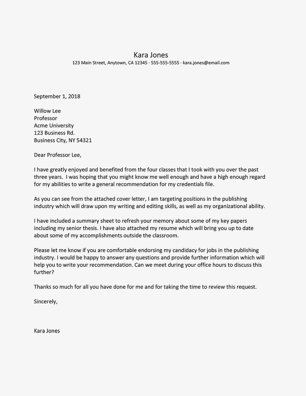 Letter Of Recommendation Request Email Debandje within proportions 1000 X 1294