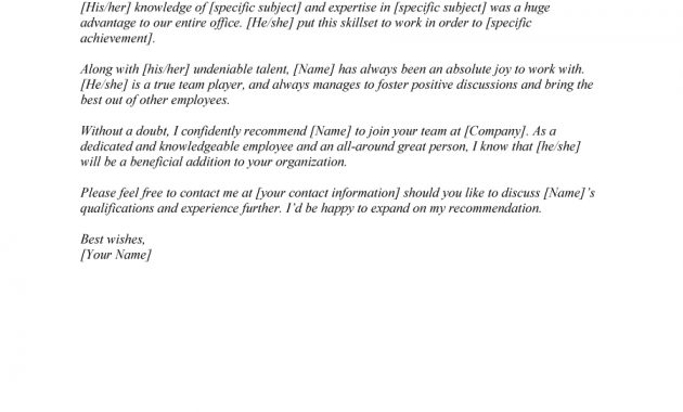 Letter Of Recommendation Samples For Employee Debandje pertaining to measurements 900 X 1165