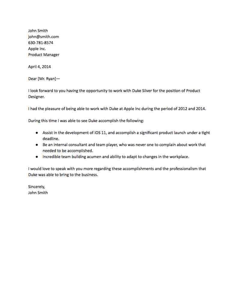 Letter Of Recommendation Template For A Coworker Algrimco in size 793 X 1020