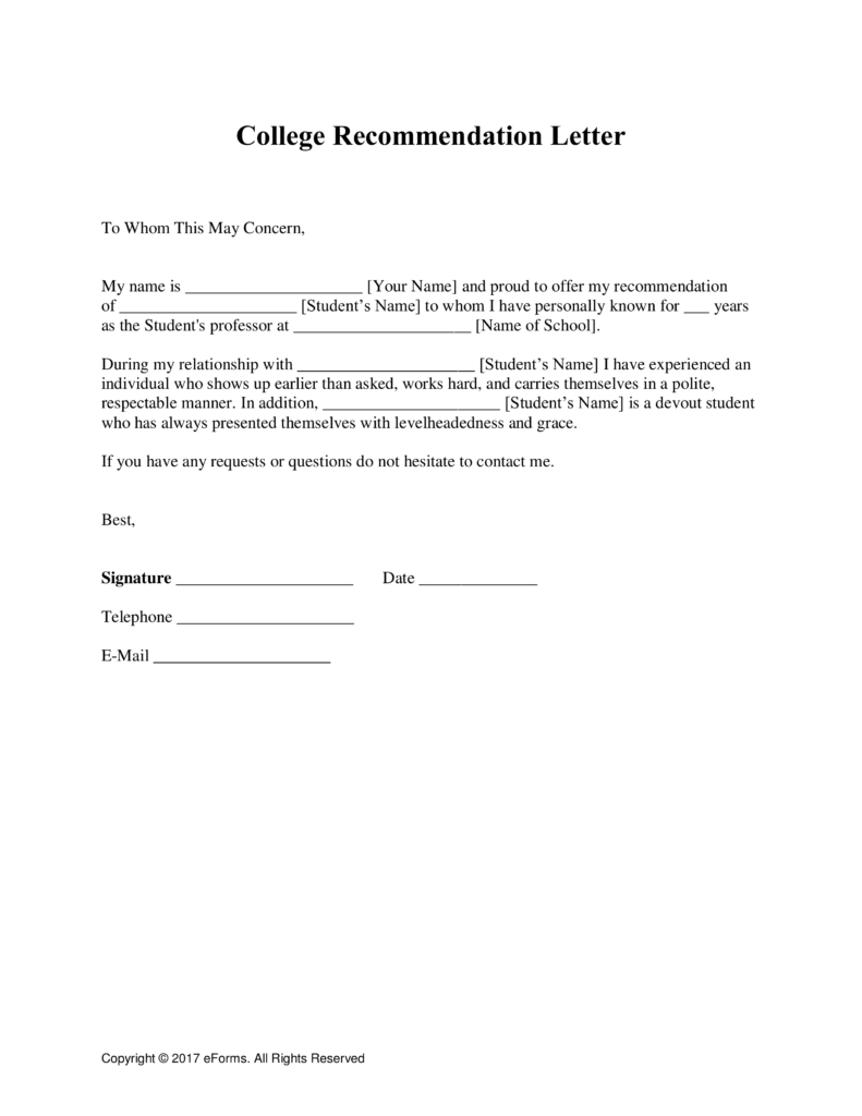 Letter Of Recommendation Template Lettering Business Mentor for dimensions 791 X 1024