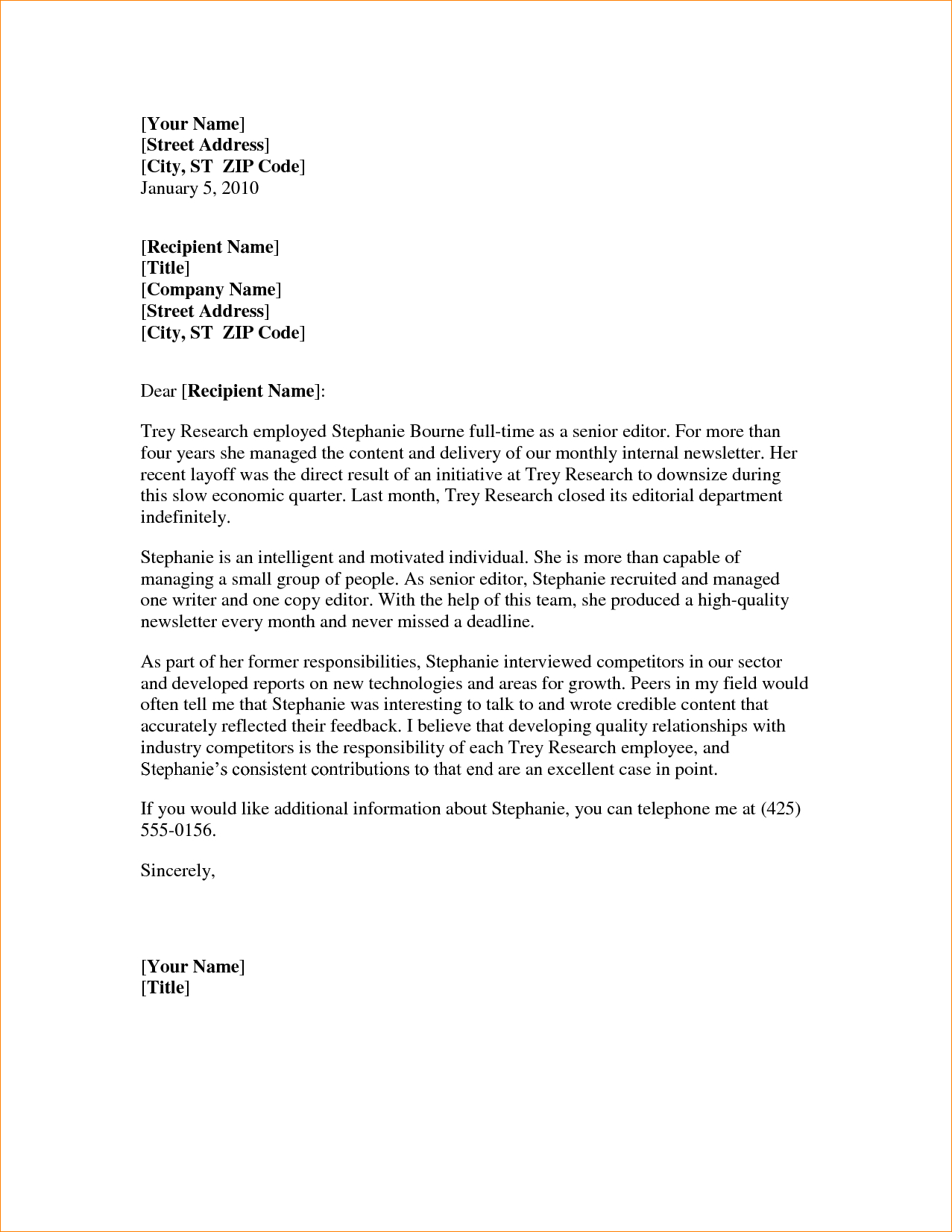 Letter Of Recommendation Template Word Templates Free pertaining to dimensions 1277 X 1652