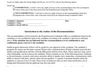 Letter Of Recommendation Waiver Form Enom inside size 791 X 1024