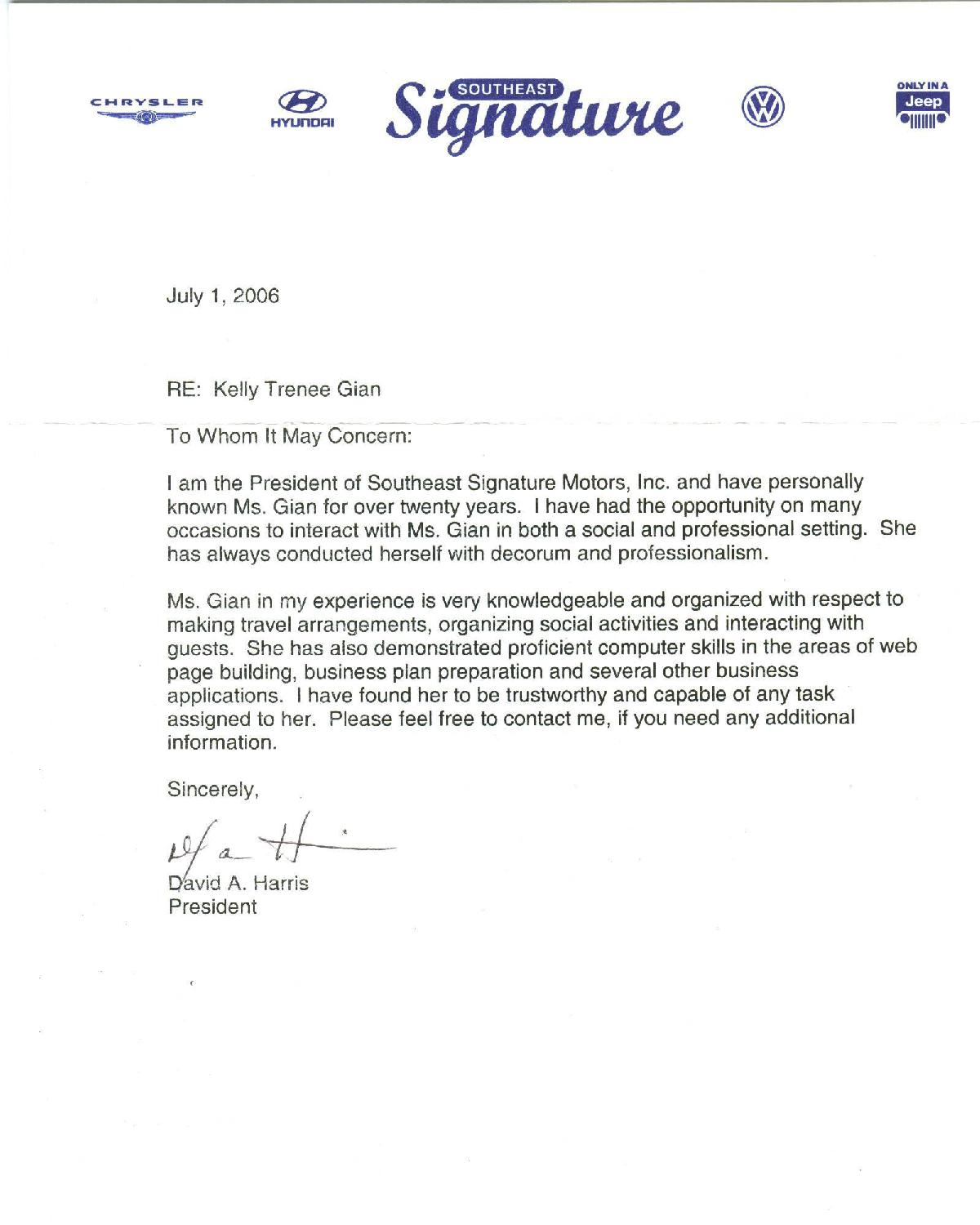 Letter Of Recommendation Without Signature Enom within dimensions 1200 X 1500