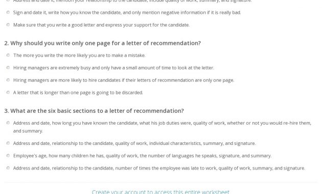 Letter Of Recommendation Worksheet Akali within proportions 1140 X 1197