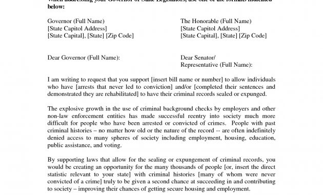 Letter Of Reference For Expungement Sample Templates in dimensions 1275 X 1650