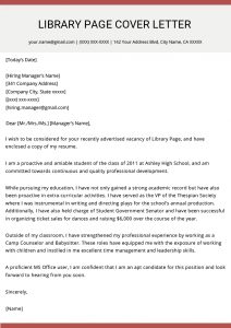 Library Page Cover Letter Resume Genius within dimensions 800 X 1132