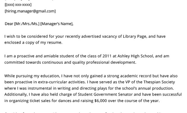 Library Page Cover Letter Resume Genius within dimensions 800 X 1132