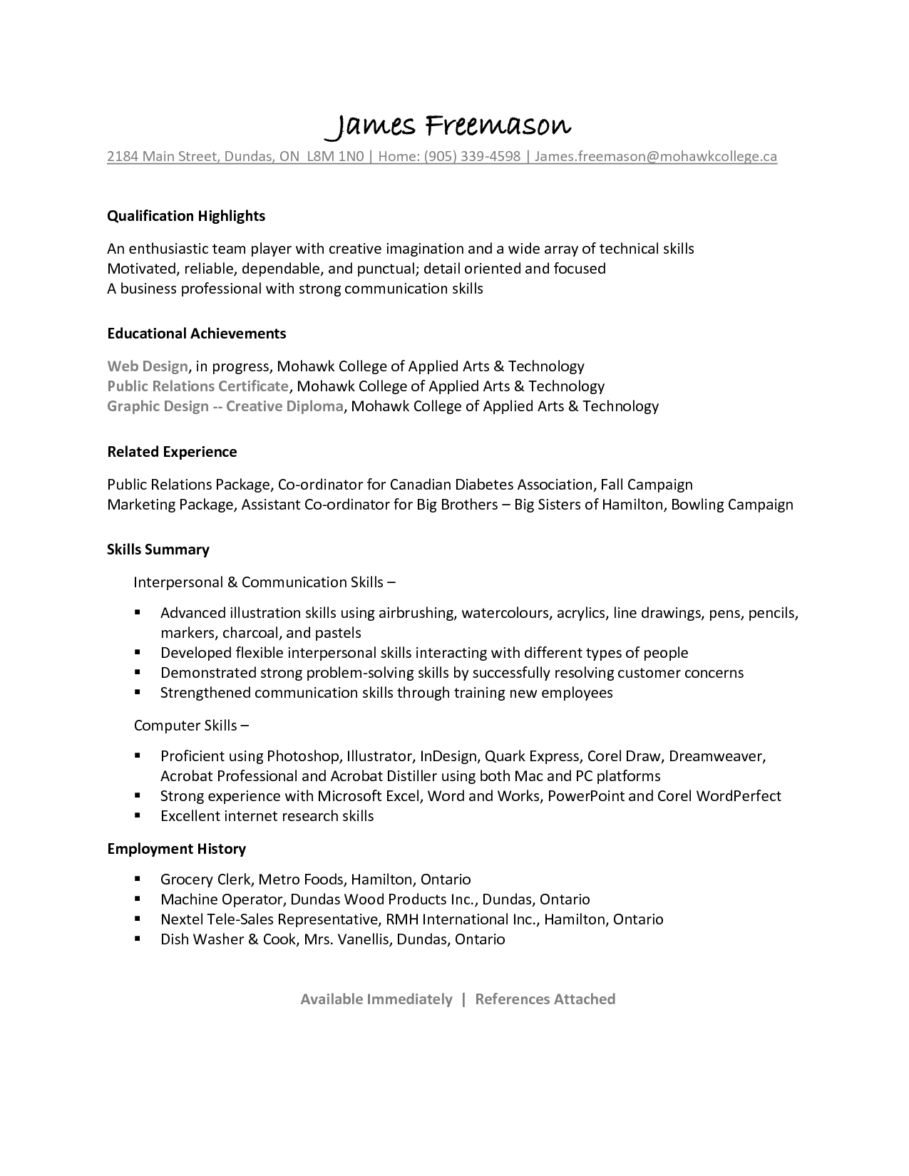 Line Cook Resume Sample James Freemason Resum Job Cover inside sizing 1275 X 1650