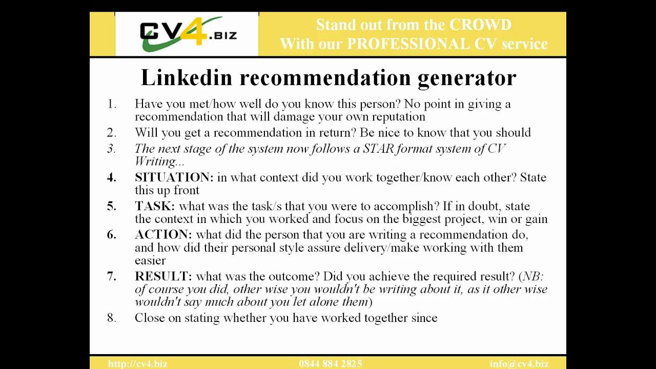 Linkedin Recommendation Examples pertaining to dimensions 1280 X 720