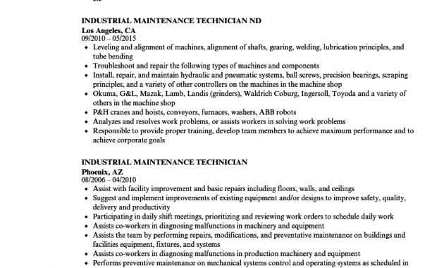 Maintenance Mechanic Resume Sample Debandje pertaining to measurements 860 X 1240