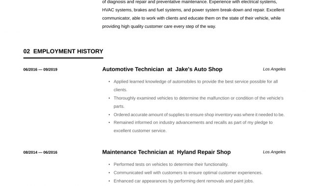 Maintenance Technician Resume Examples Writing Tips 2020 throughout sizing 1440 X 2036