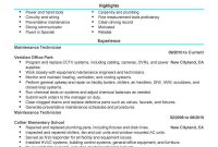 Maintenance Technician Resume Sample Technician Resumes intended for sizing 800 X 1035