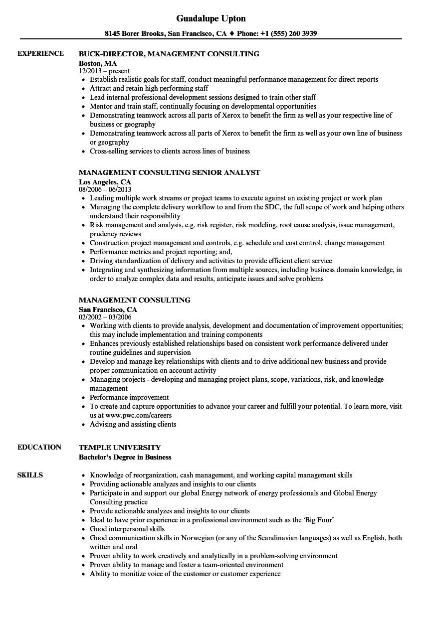 Management Consulting Resume Samples Velvet Jobs pertaining to proportions 860 X 1240