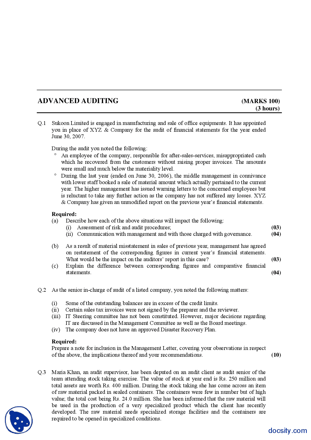 Management Letter Audit Risk Appointment As Auditor inside dimensions 1240 X 1754