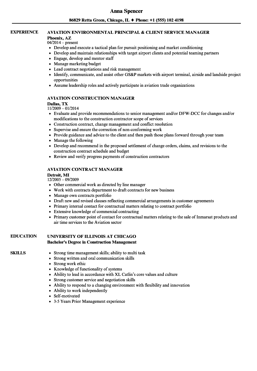 Manager Aviation Resume Samples Velvet Jobs for size 860 X 1240