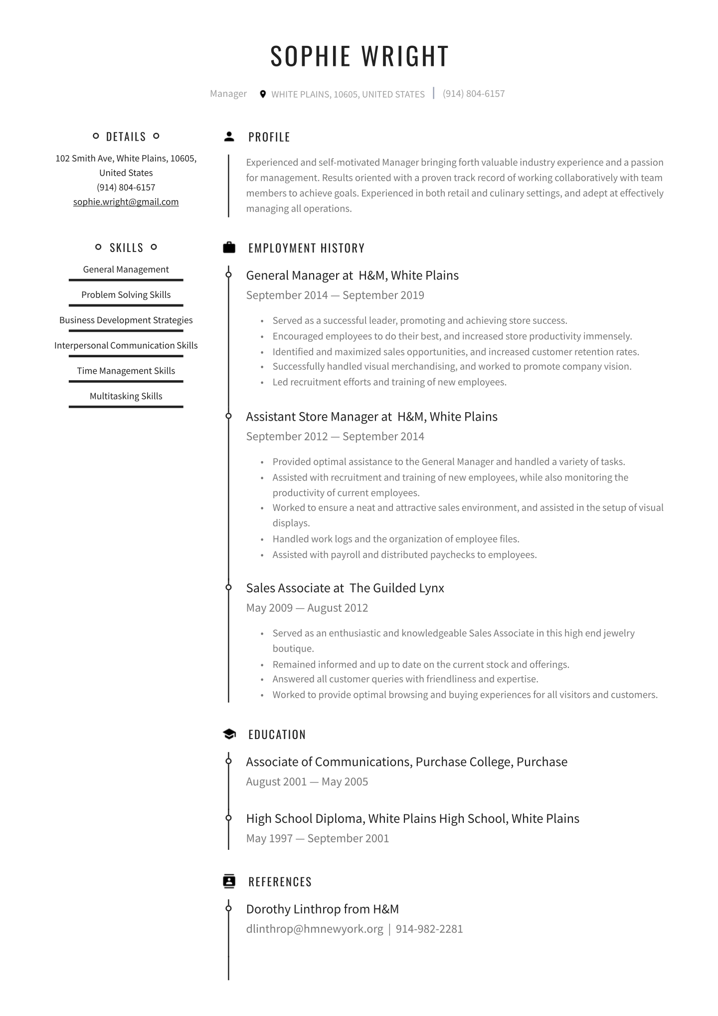 Manager Resume Examples Writing Tips 2020 Free Guide in measurements 1440 X 2036