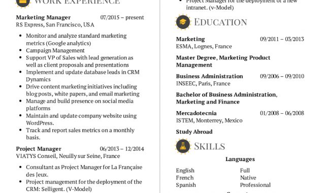 Marketing Manager Cv Example 2019 Marketing Manager Resume for size 1131 X 1600