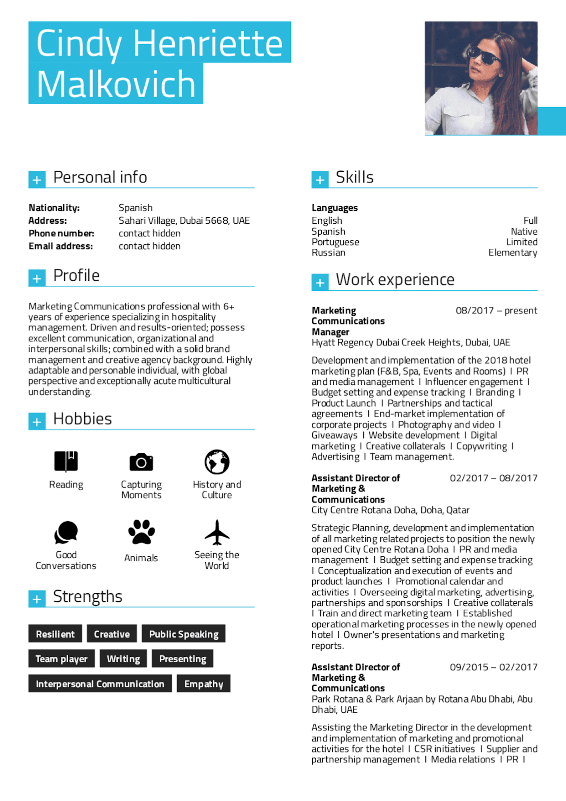 Marketing Manager Cv Example 2019 Marketing Manager Resume in sizing 1131 X 1600