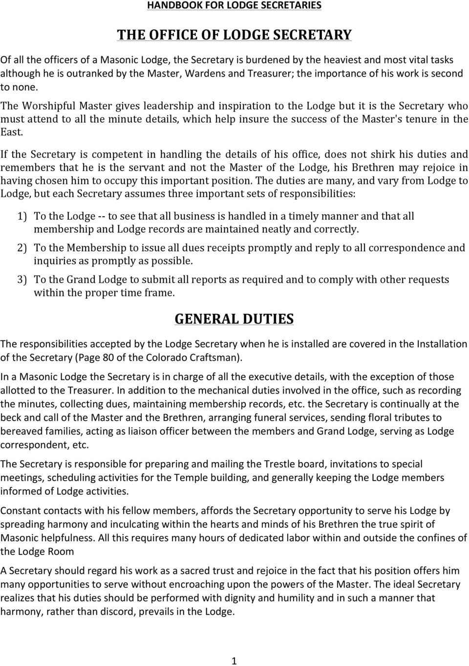 Masonic Meeting Minutes Template intended for size 960 X 1362