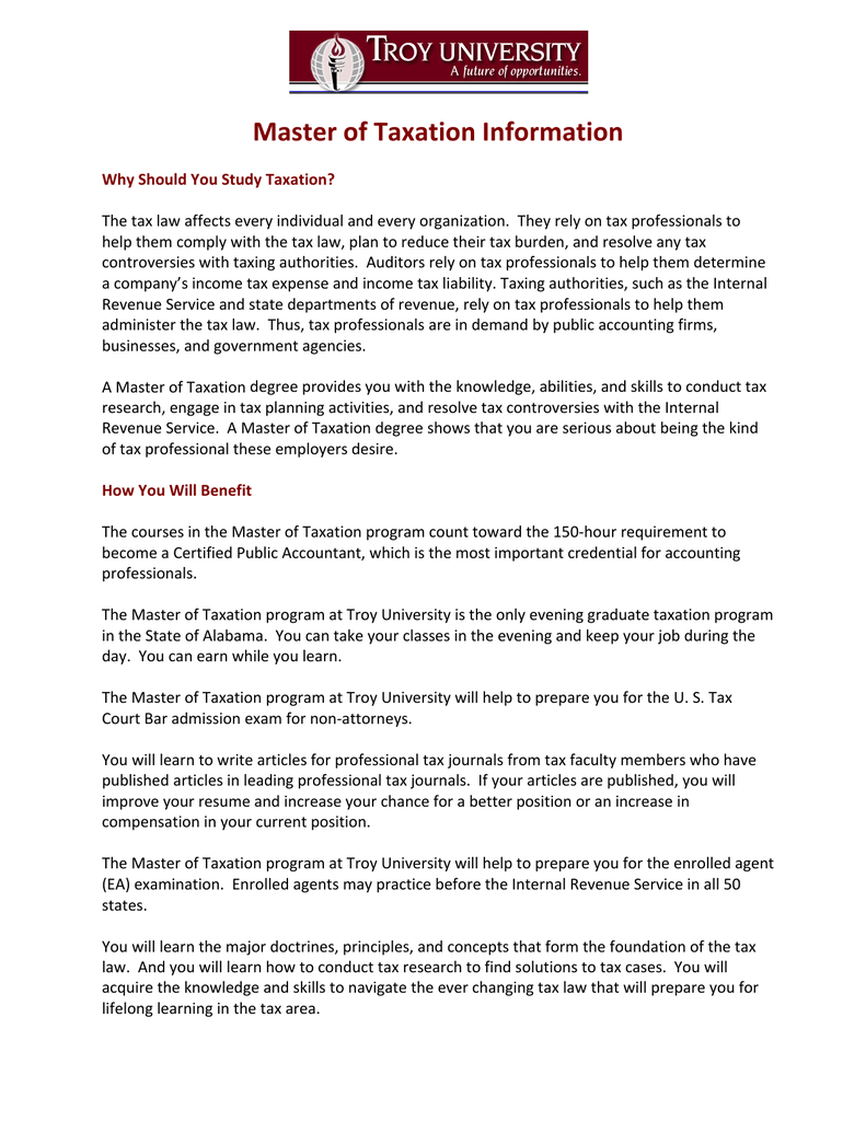 Master Of Taxation Information pertaining to dimensions 791 X 1024