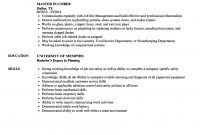 Master Plumber Resume Akali throughout size 860 X 1240