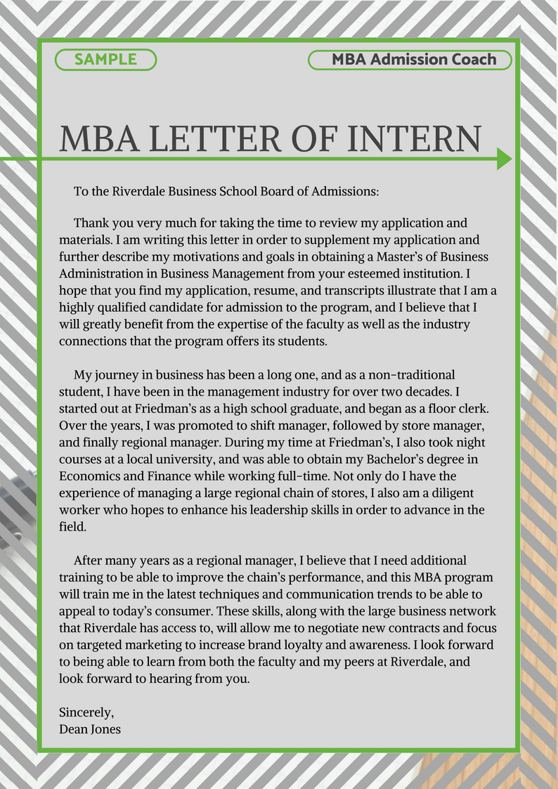 Mba Letter Of Intent Sample That Can Help You Write A pertaining to measurements 794 X 1123
