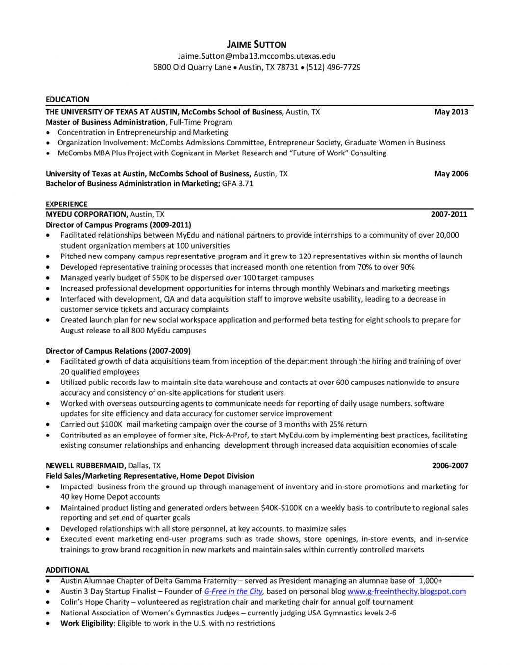 Mccombs Resume Templates Akali intended for sizing 1048 X 1356