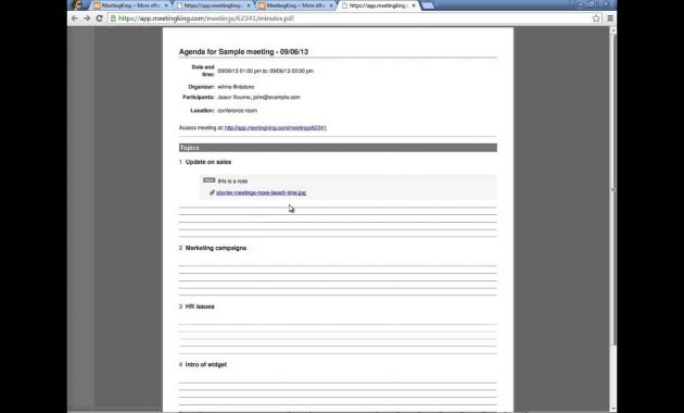 Meeting Agenda And Meeting Minutes Templates regarding dimensions 1280 X 720