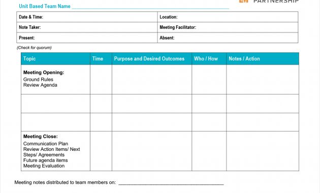 Meeting Agenda Template Labor Management Partnership intended for sizing 1275 X 985