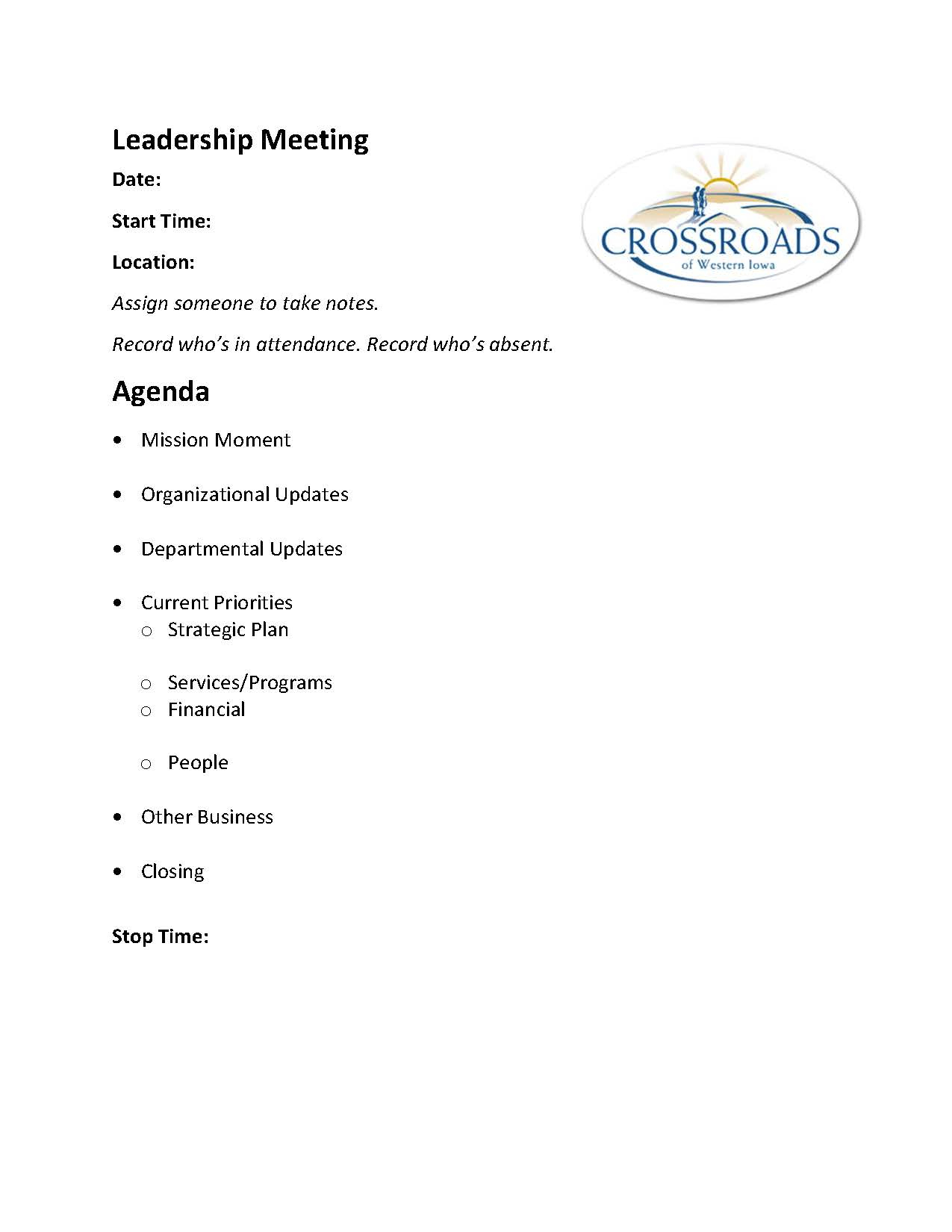 Meeting Agenda Templates throughout proportions 1275 X 1650