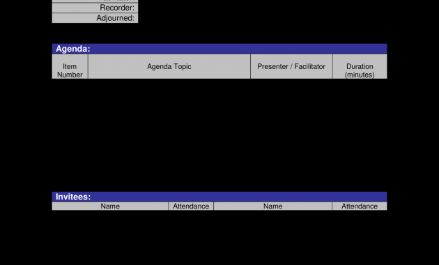 Meeting Agenda With Action Items Template Akali regarding size 2550 X 3300