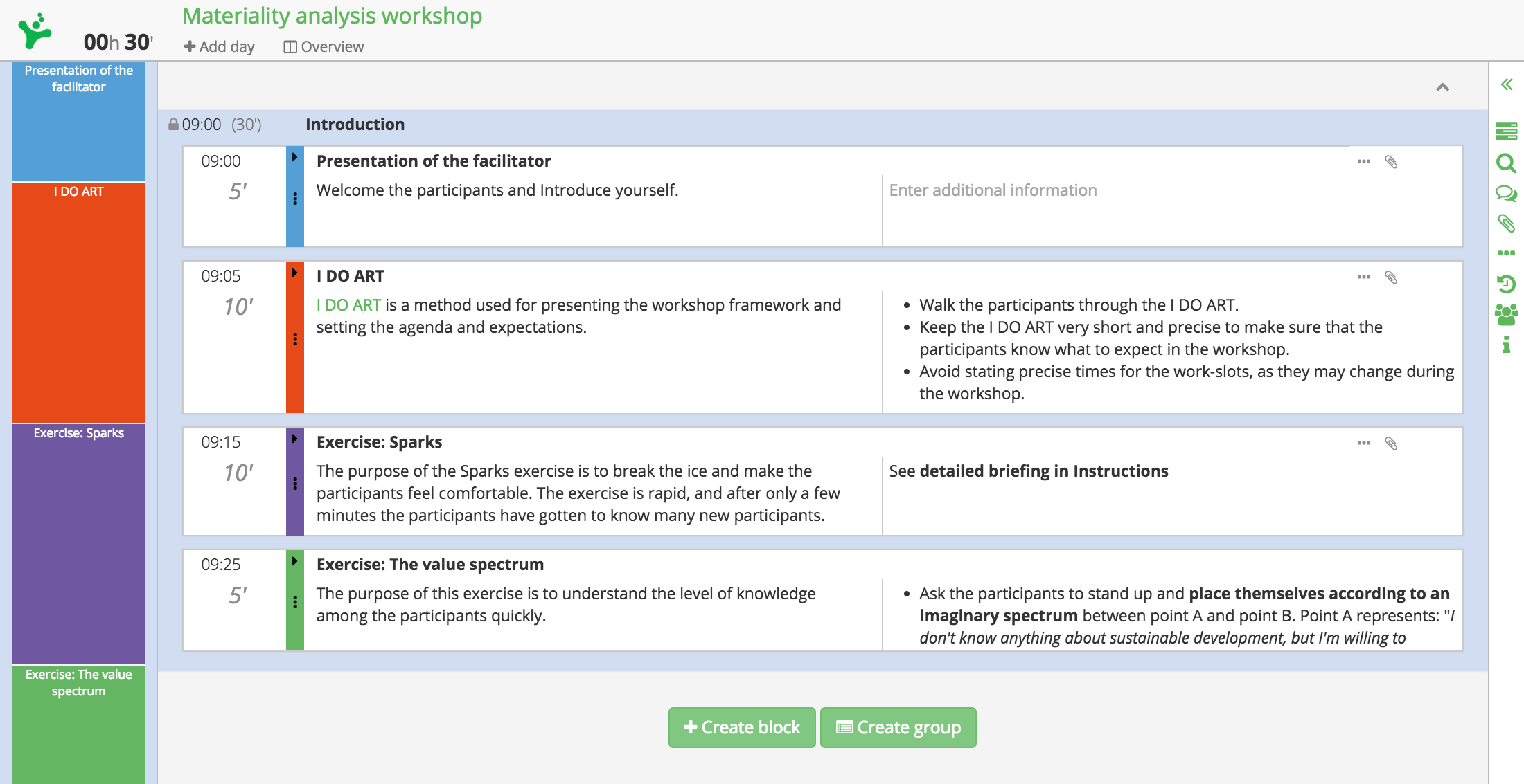 Meeting Facilitation Sessionlab with size 2200 X 1133