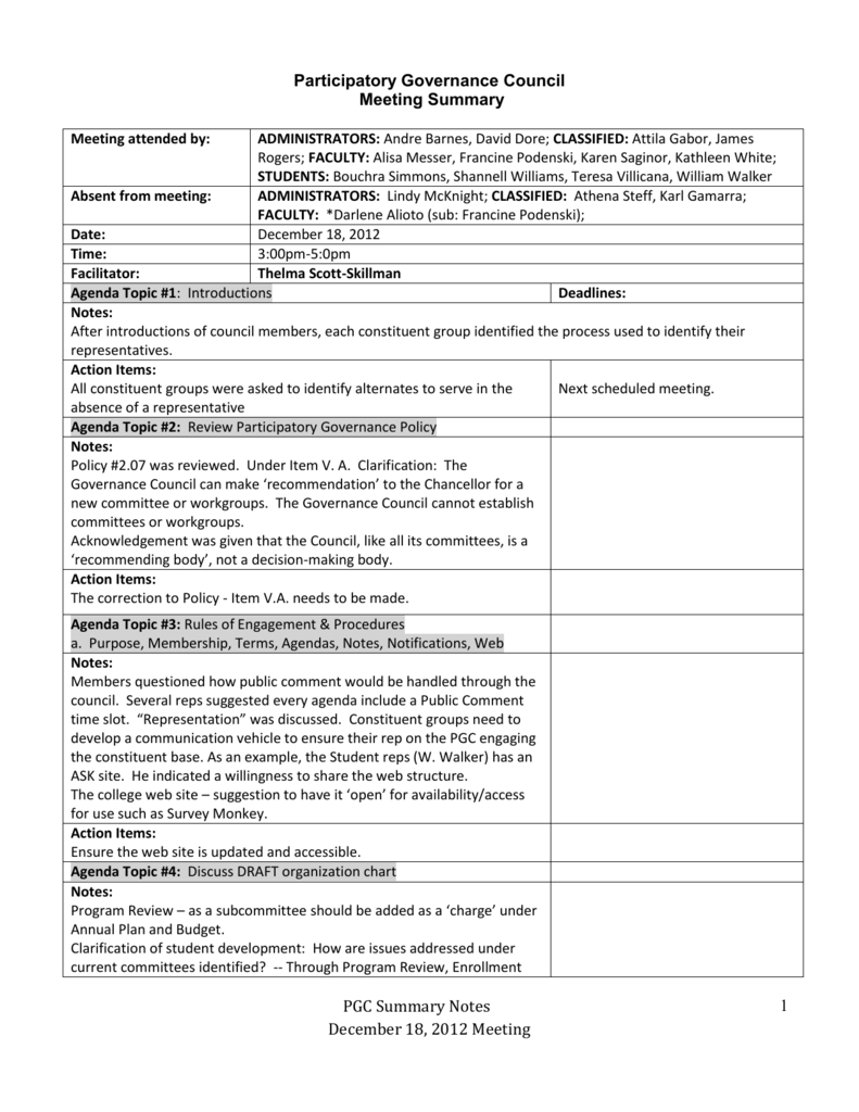 Meeting Minutes Sample within measurements 791 X 1024