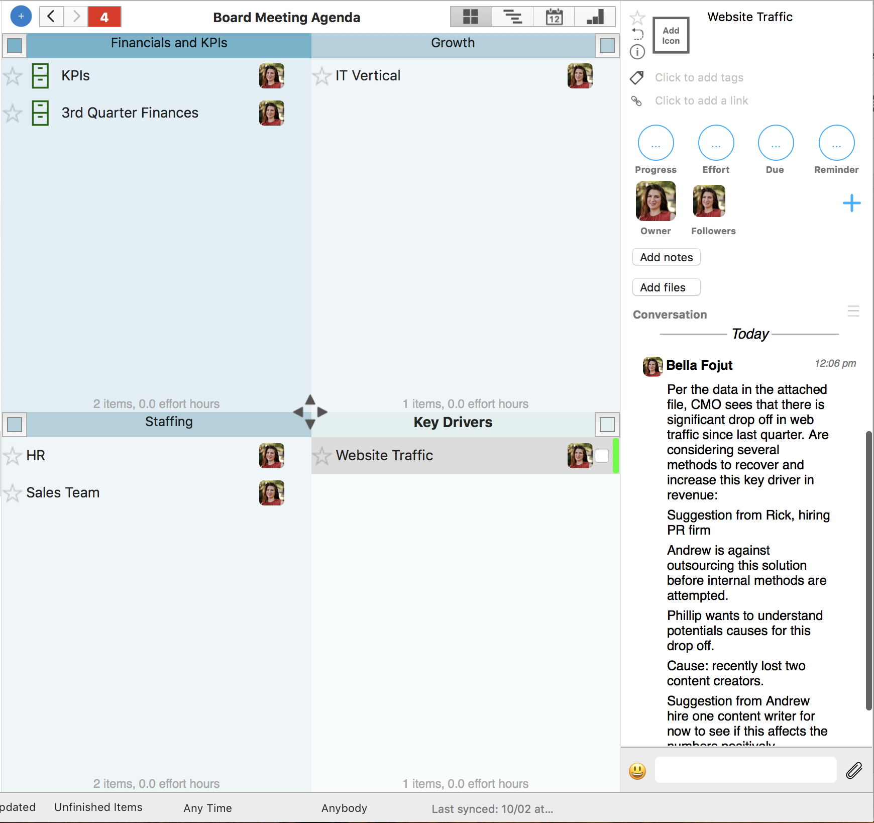 Meeting Minutes Template Priority Matrix Productivity inside measurements 1740 X 1638