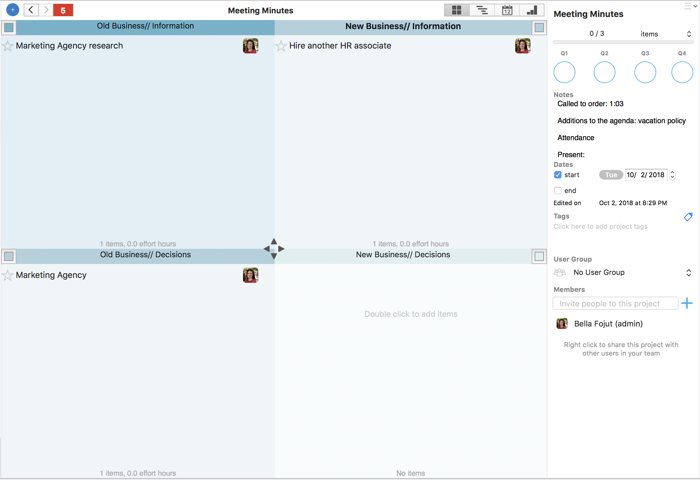 Meeting Minutes Template Priority Matrix Productivity throughout sizing 2304 X 1582