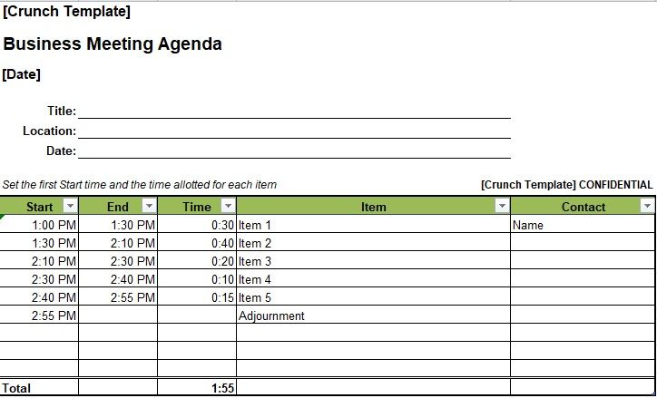 Meeting Schedule Template Excel Debandje intended for measurements 724 X 439