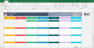 Microsoft Excel Calendar Template Template Business with regard to sizing 1365 X 700