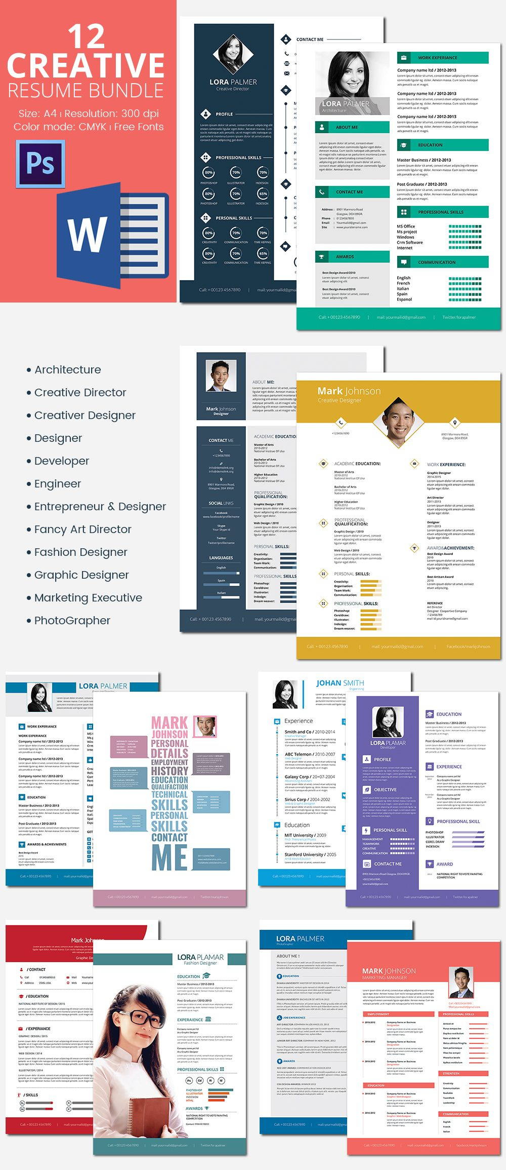 Microsoft Word Resume Template 49 Free Samples Examples throughout measurements 1000 X 2309